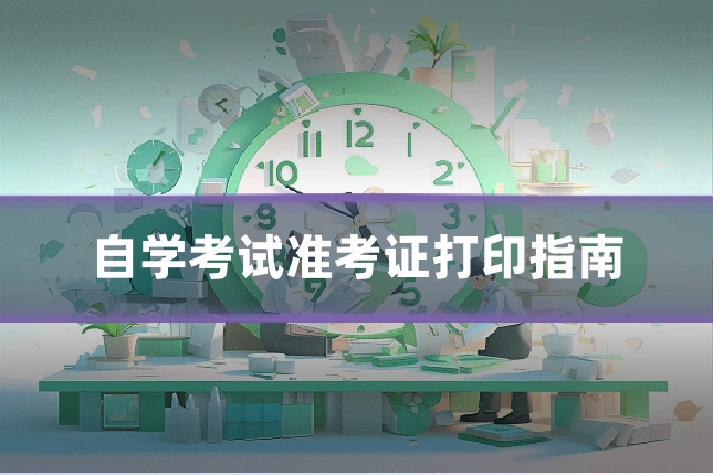 自学考试准考证打印指南