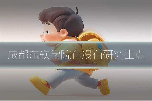 成都东软学院有没有研究生点