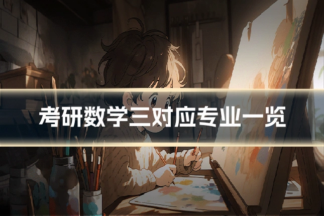 考研数学三对应专业一览