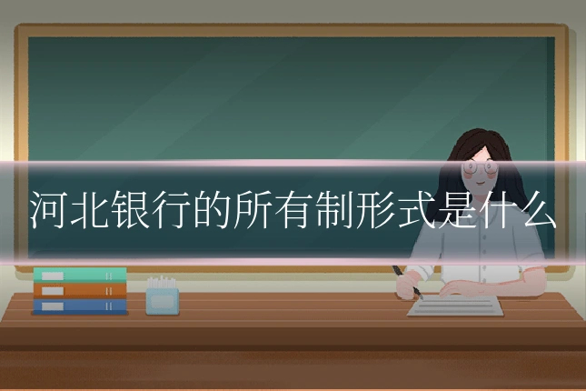 河北银行的所有制形式是什么
