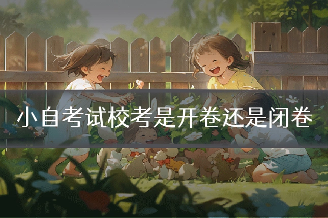 小自考试校考是开卷还是闭卷