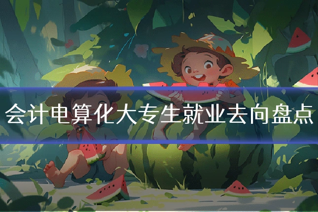会计电算化大专生就业去向盘点