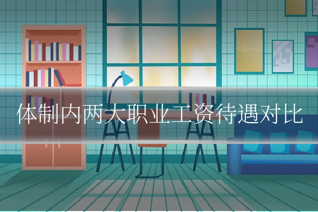 体制内两大职业工资待遇对比