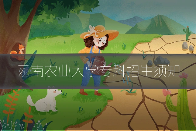 云南农业大学专科招生须知