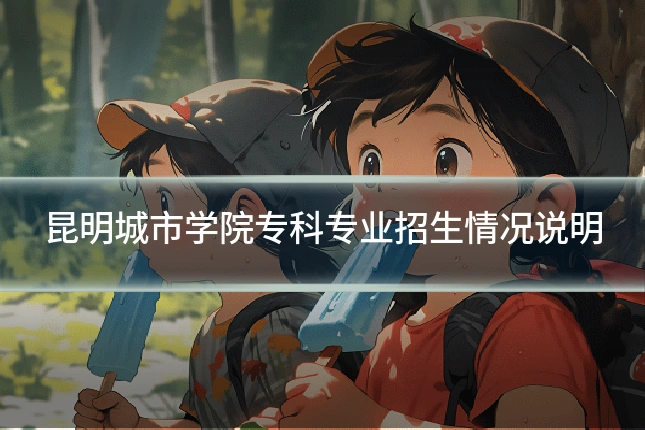 昆明城市学院专科专业招生情况说明