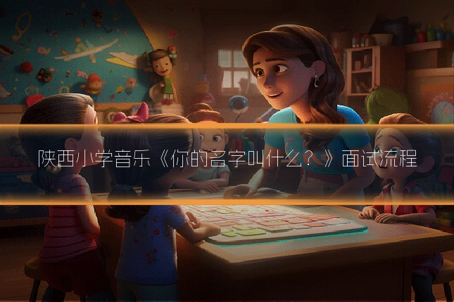 陕西小学音乐《你的名字叫什么？》面试流程