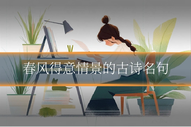 春风得意情景的古诗名句