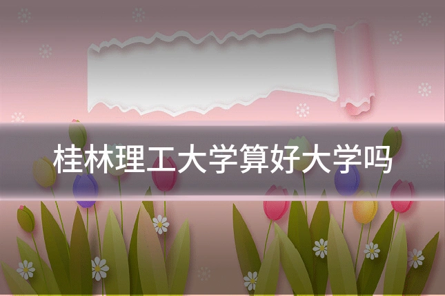桂林理工大学算好大学吗
