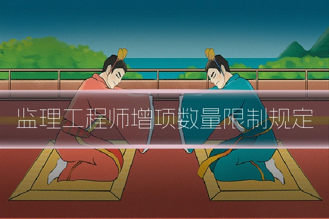 监理工程师增项数量限制规定