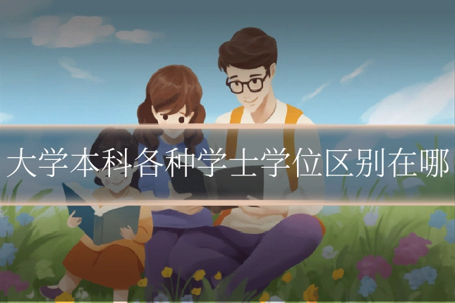 大学本科各种学士学位区别在哪
