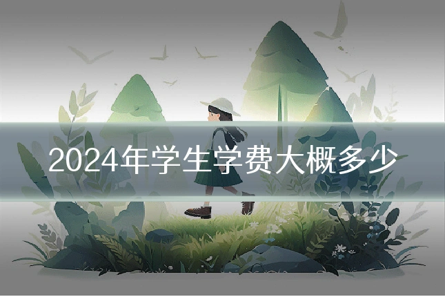 2024年学生学费大概多少