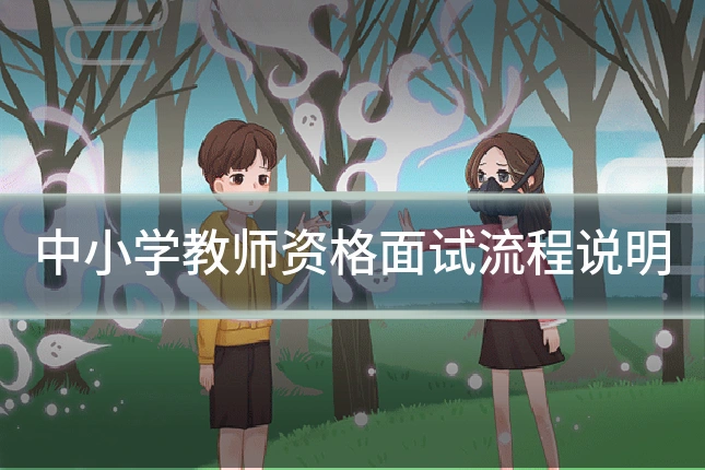 中小学教师资格面试流程说明