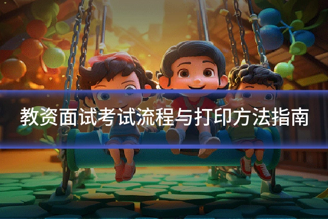 教资面试考试流程与打印方法指南