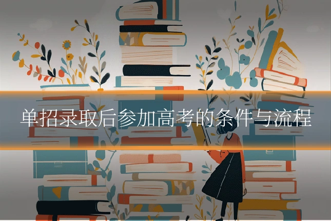 单招录取后参加高考的条件与流程