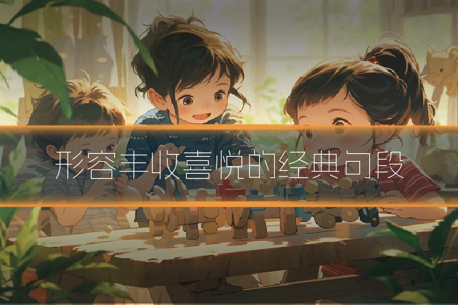 形容丰收喜悦的经典句段