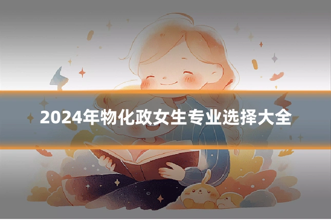 2024年物化政女生专业选择大全