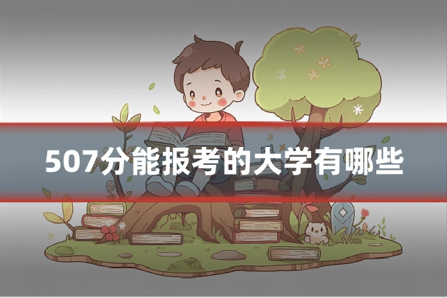 507分能报考的大学有哪些