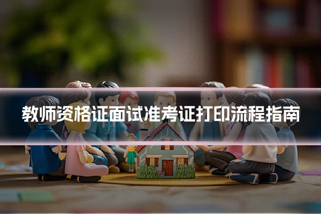 教师资格证面试准考证打印流程指南