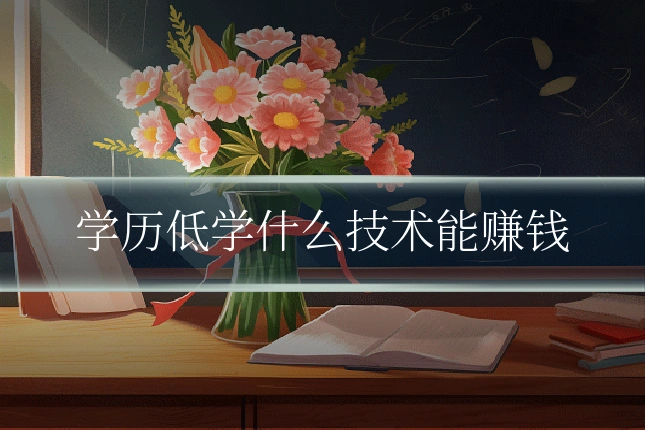学历低学什么技术能赚钱