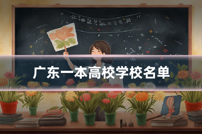 广东一本高校学校名单