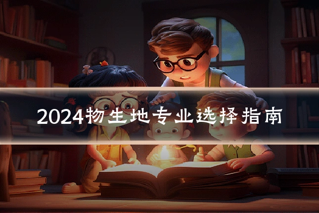 2024物生地专业选择指南