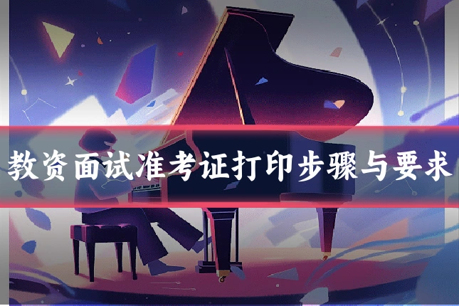 教资面试准考证打印步骤与要求