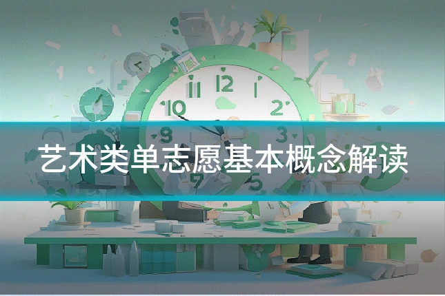艺术类单志愿基本概念解读