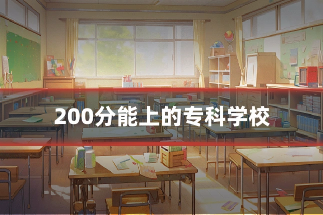 200分能上的专科学校