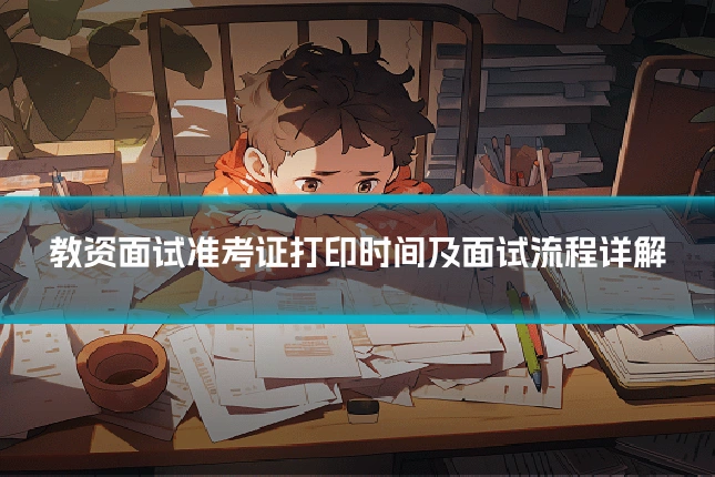 教资面试准考证打印时间及面试流程详解