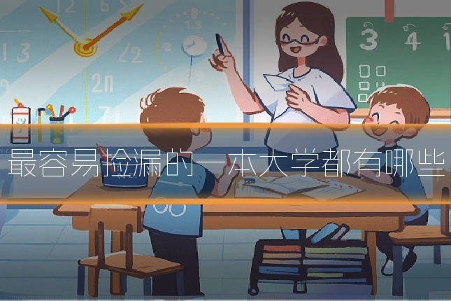 最容易捡漏的一本大学都有哪些