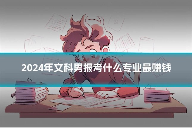2024年文科男报考什么专业最赚钱