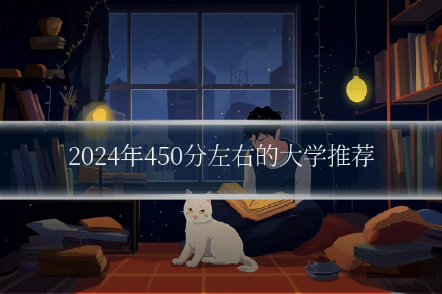 2024年450分左右的大学推荐
