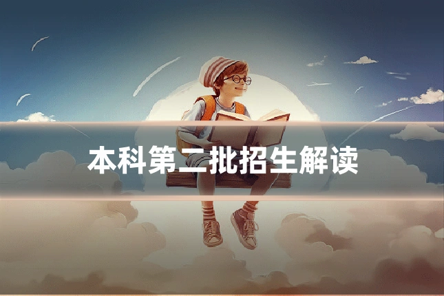 本科第二批招生解读