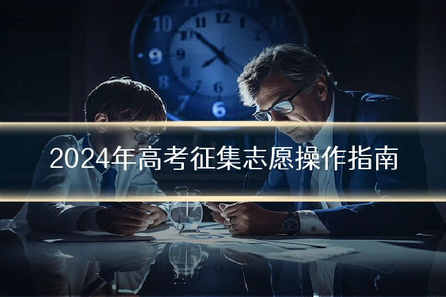 2024年高考征集志愿操作指南