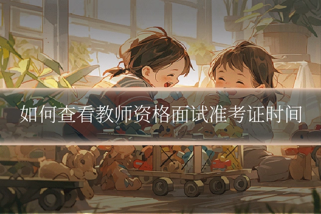 如何查看教师资格面试准考证时间