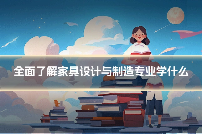 全面了解家具设计与制造专业学什么