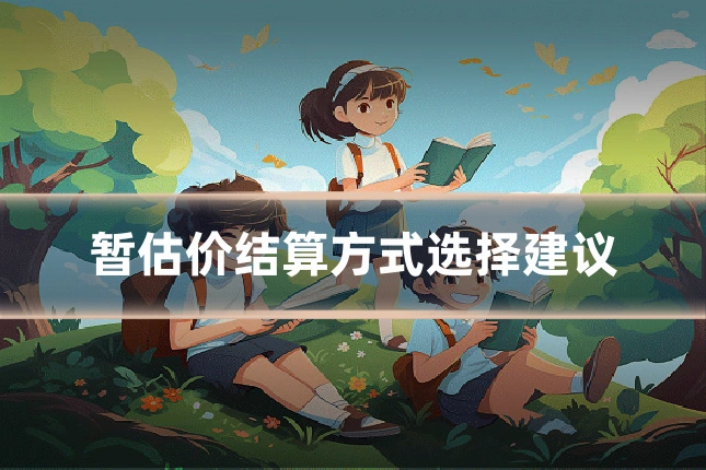 暂估价结算方式选择建议