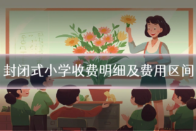 封闭式小学收费明细及费用区间