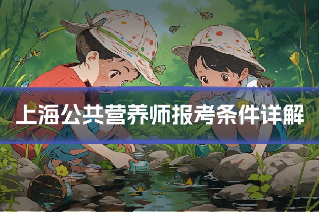 上海公共营养师报考条件详解