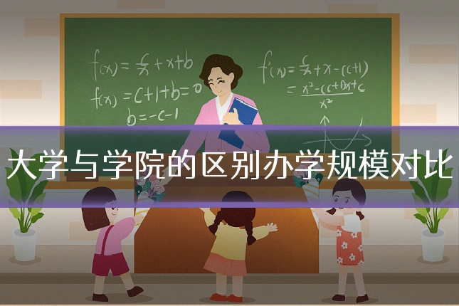 大学与学院的区别办学规模对比