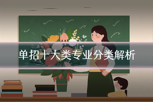 单招十大类专业分类解析