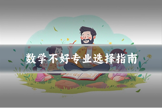 数学不好专业选择指南