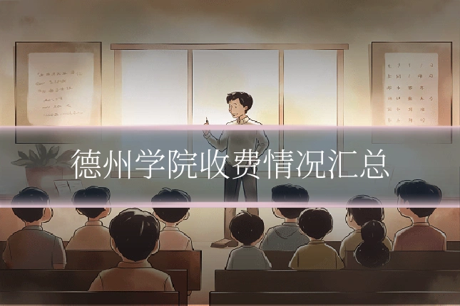 德州学院收费情况汇总