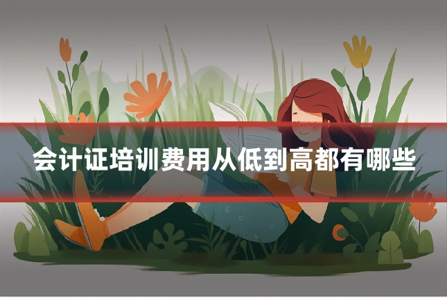 会计证培训费用从低到高都有哪些