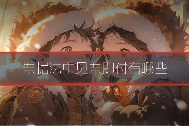 票据法中见票即付有哪些