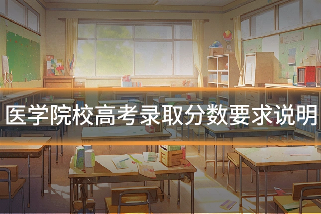 医学院校高考录取分数要求说明