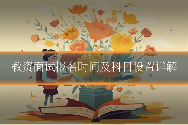 教资面试报名时间及科目设置详解