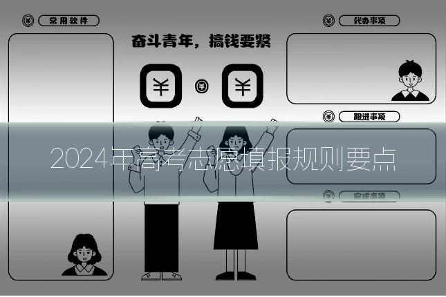 2024年高考志愿填报规则要点