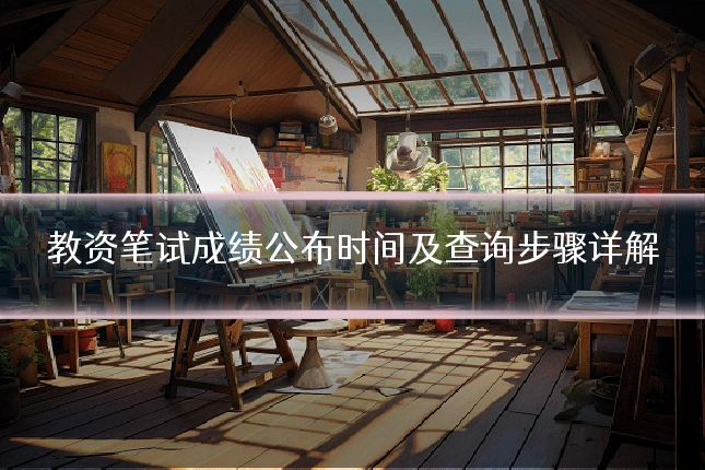 教资笔试成绩公布时间及查询步骤详解