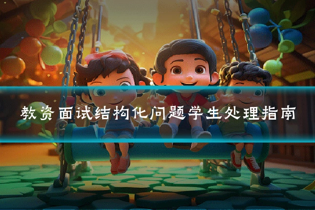 教资面试结构化问题学生处理指南